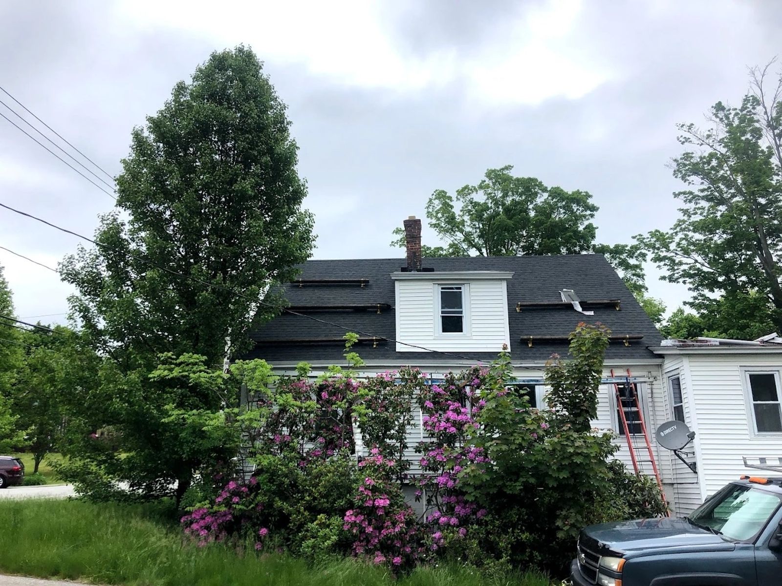 Completed roof installation