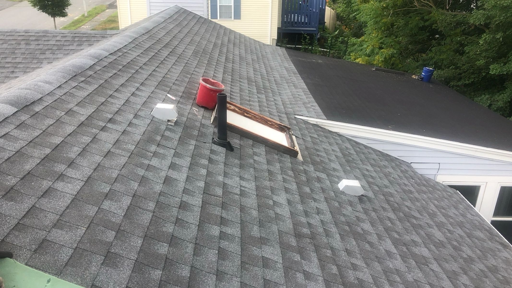 Completed roof — second view